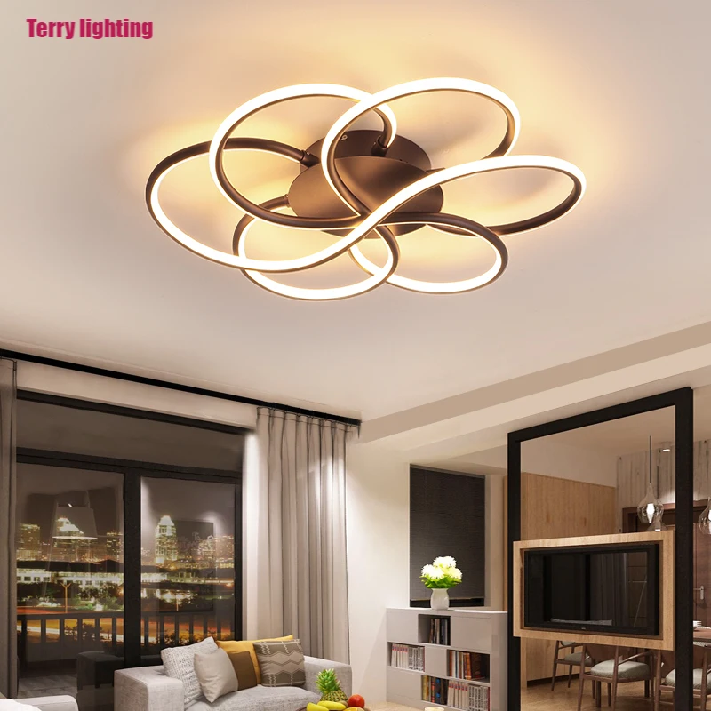 

Modern wall mounted LED chandelier is used in living room, study, bedroom, 110 220 V dimming, interior lighting is novel