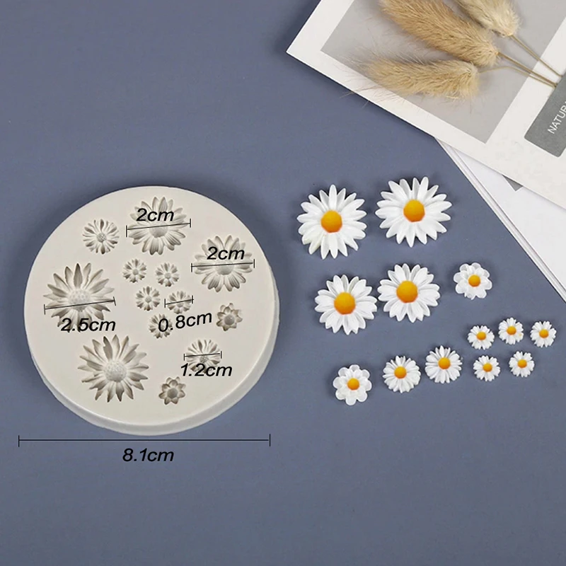 

Daisy Silicone Cake Mold Chocolate Sugarcraft Baking Mold Diy Flower Cake Moulds Kitchen Exquisite Baking Decorating Tools