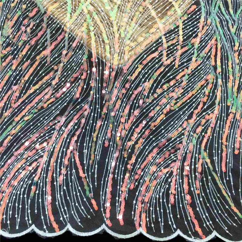 Блестки вышитые кружева ткань 6 мм золото свет волшебные шарики бусины сетчатая