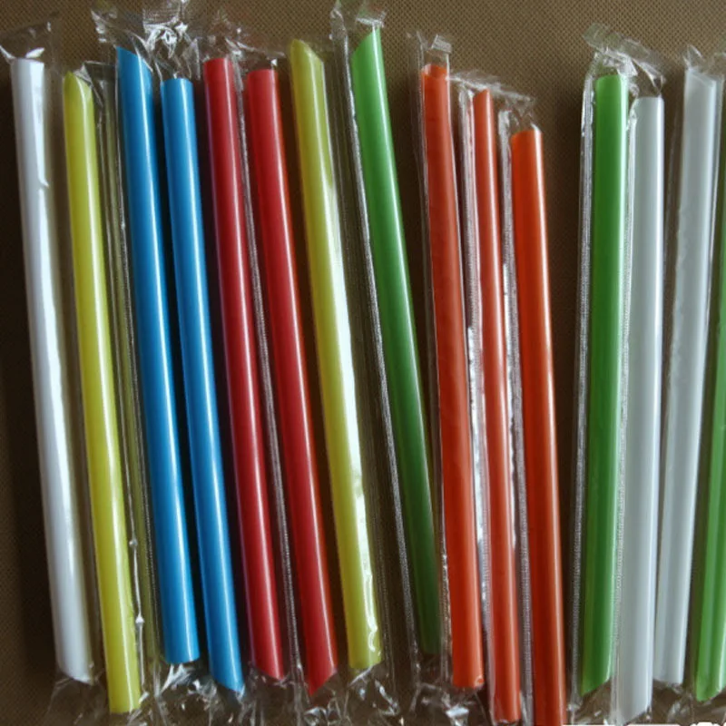 Пластиковые соломы для питья Одноразовые индивидуальные пакеты вечерние