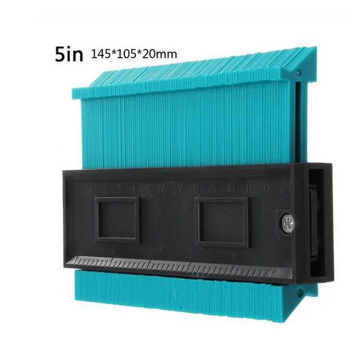 5inch green 6 дюймов металлический Профессиональный контурный профиль калибровочный плиточный ламинат общие инструменты контурный Калибр дубликатор - Цвет: 5inch green