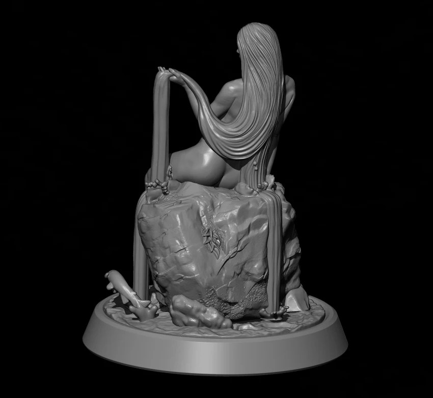 

1/24 75mm 1/18 100mm Resin Model Kits Naked Girl Unpainted No Color RW-141