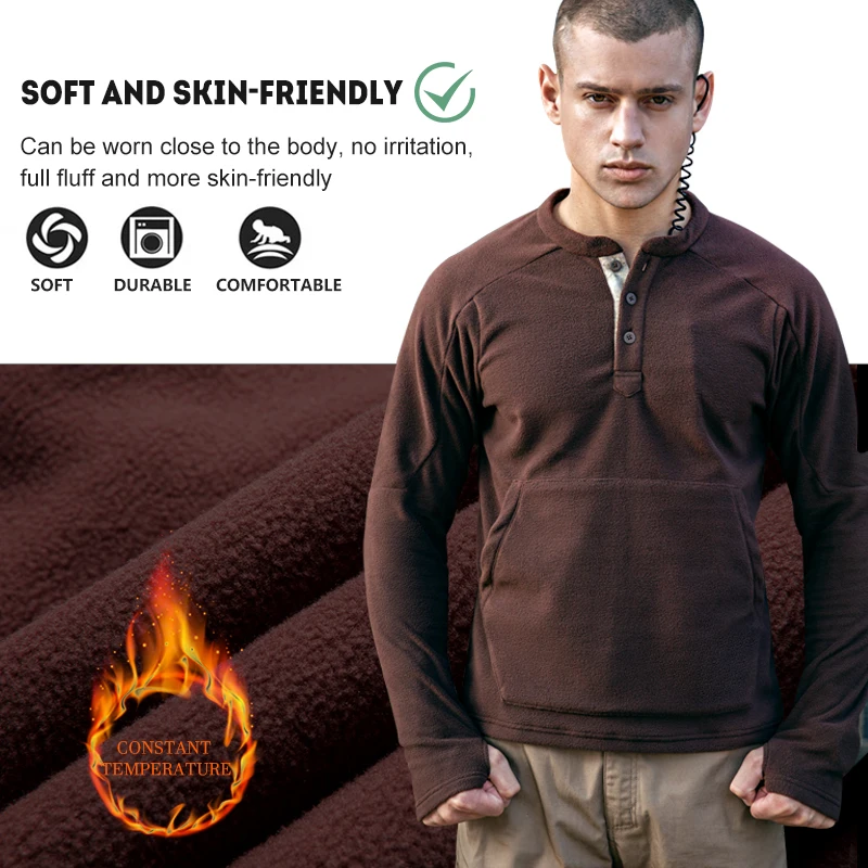 Свободный солдат уличная ловля флисовая Мужская осенняя и зимняя спортивная