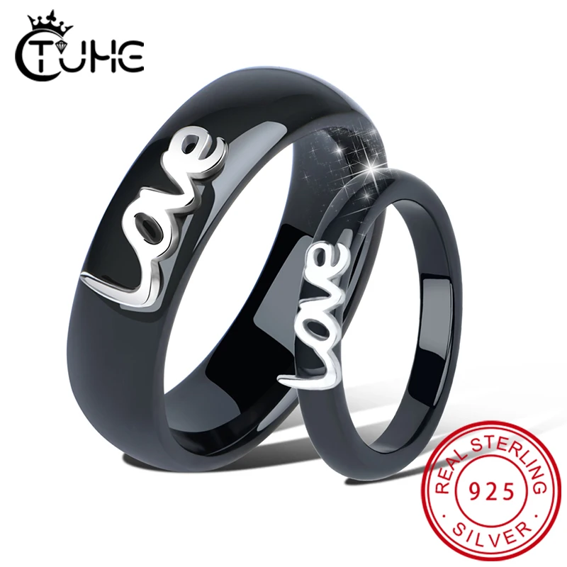 Кольцо из серебра 100% пробы с надписью Love|Кольца| |