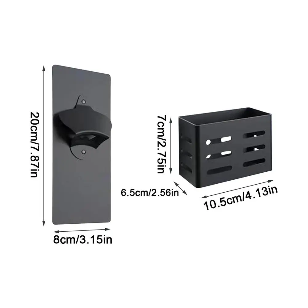 

Magnetic Automatic Bottle Bottle Opener Carbon Steel Wine Opener Simple Wall-mounted Beer Tools For Kitchen Gadgets Party Gift