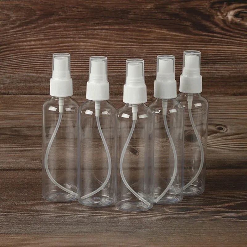 

1 шт.! 100 мл для макияжа маленькая Лейка спрей для обеззараживания алкоголя контейнер Портативный прозрачную упаковочную пленку пластиковый...