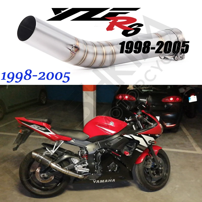 Соединитель для выхлопной трубы мотоцикла R6 слипоны YAMAHA YZF от 1998 до 2005 лет