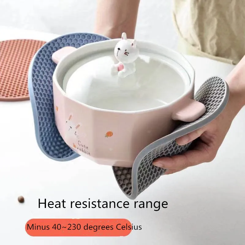 

Rubber coaster mat, Table Mat, Kitchen Pot Coaster Bowl Non-slip mat