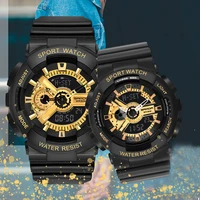 sanda 2021 fashion couple sports watch men women luminous waterproof digital quartz watches mens auto date black wrist watches