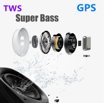 

1pcs TWS Wireless Bluetooth 5.0 In-ear Real Battery Earphone stereo Earphone Renamed GPS with Mic Hands Free TWS
