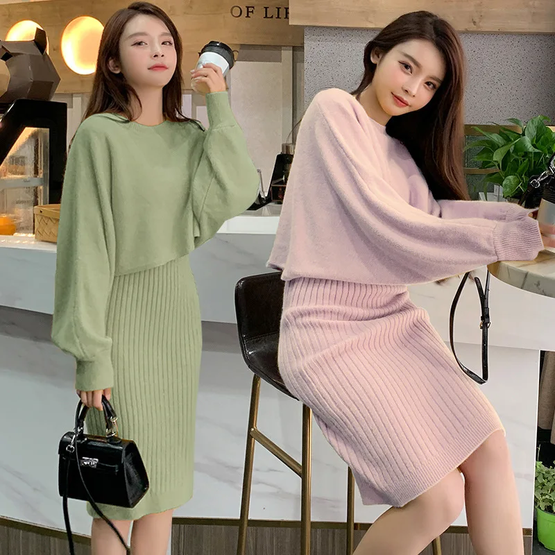 

Осенне-зимний модный женский свитер из двух частей, Горячая мама в Корейском стиле для грудного вскармливания, горячее платье для мамы, зима...