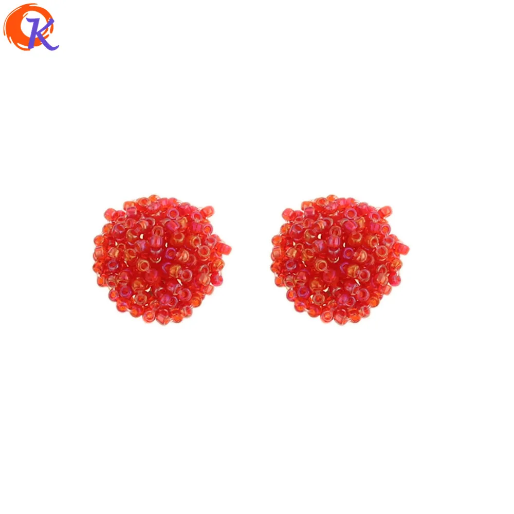 

Cordial Design 20Pcs 19*19MM Jewelry Accessories/Hand Made/DIY/Jewelry Making/Flower Shape/Seed Bead Charms/Earring Findings