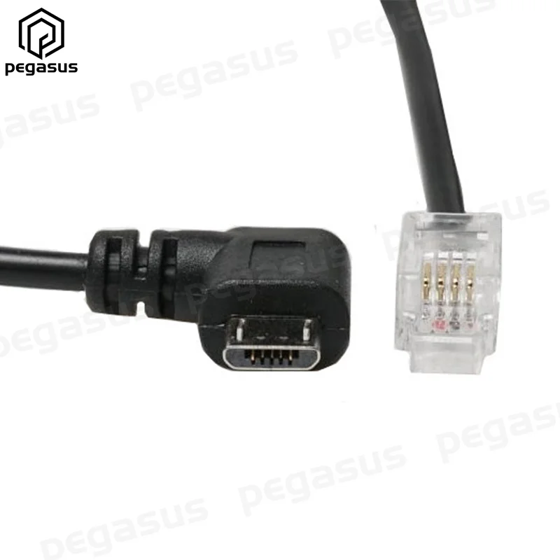 25 см USB Micro 5P Male к RJ9 4P4C кристальная головка конвертер провод телефонный телефон |
