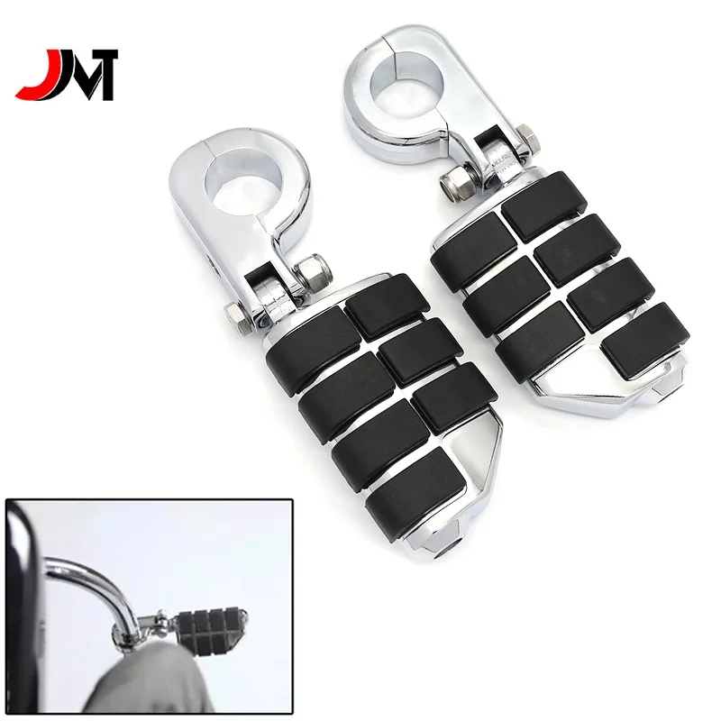 

Мотоциклетная обувь Chrome 1-1/4 "1,25", маленького размера, круглой формы с диаметром 32 мм шоссе Авария Бар педали подножка подножки подножек Монтажный кронштейн для Harley серии в байкерском стиле