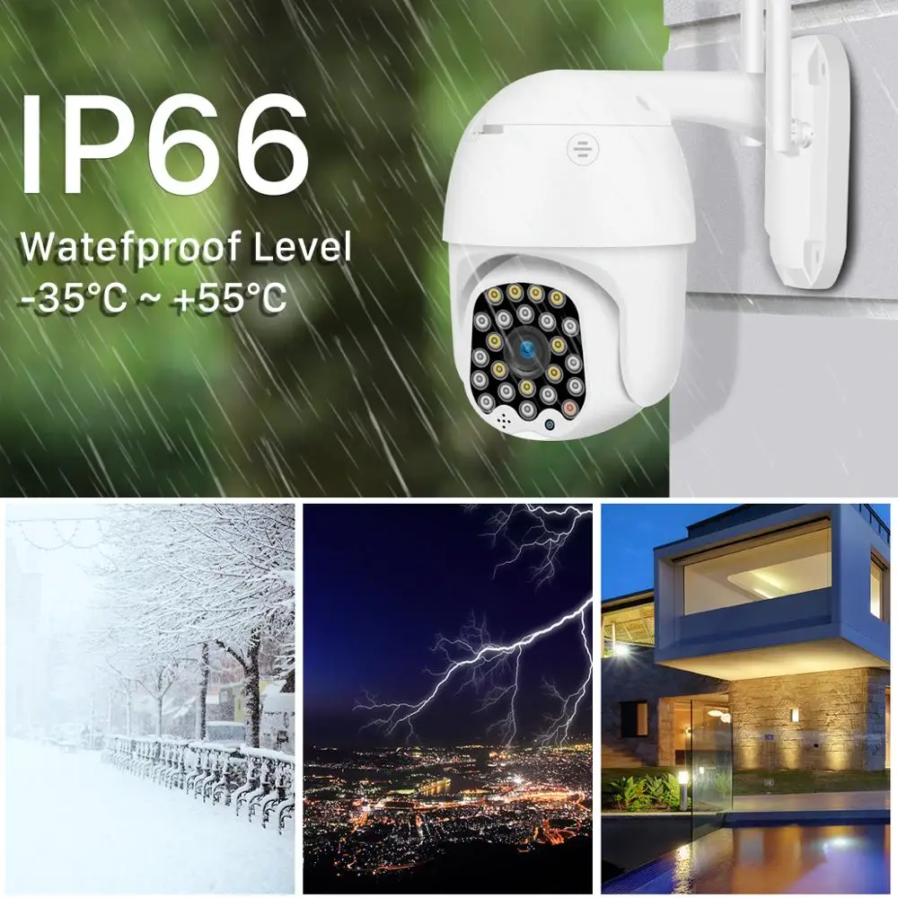 Мини-камера BESDER 1080P PTZ WiFi 4-кратный зум 2 МП | Безопасность и защита