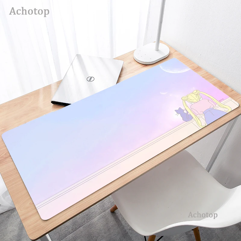 

Pink Sailor Moon Large Mouse Mat Anime Mouse Pad Notbook Laptop Computer Keyboard Gaming Mousepad Gamer Play Mats XXL Desk Mat