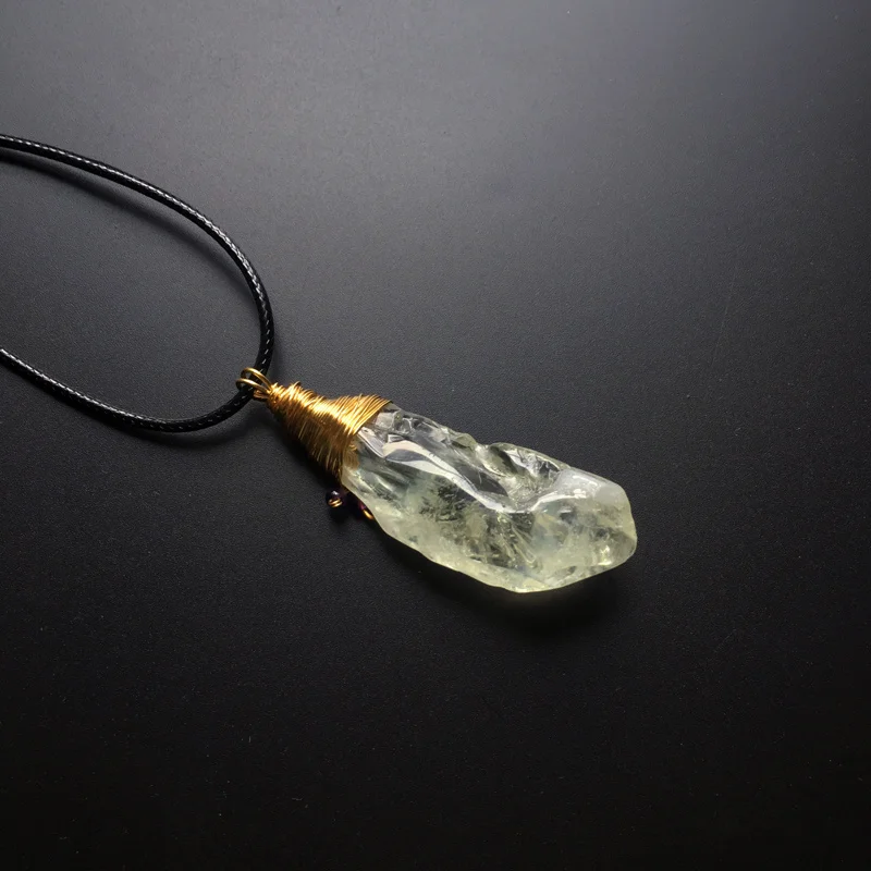 CSJ необычное натуральное необработанное зеленое искусственное ювелирное