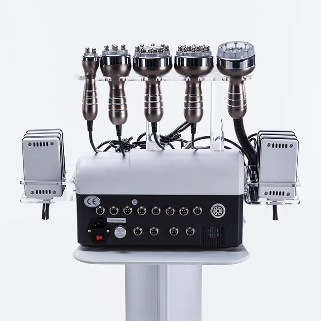 

6 in 1 40K Lipoo Laser Cavitation Liposuction Machine vacuum massager Rf Slimming device fat removing beauty instrument