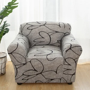 single sofa chair slipcovers armchair decoration elastic spandex for living room sofa cover stretch floral printed free global shipping