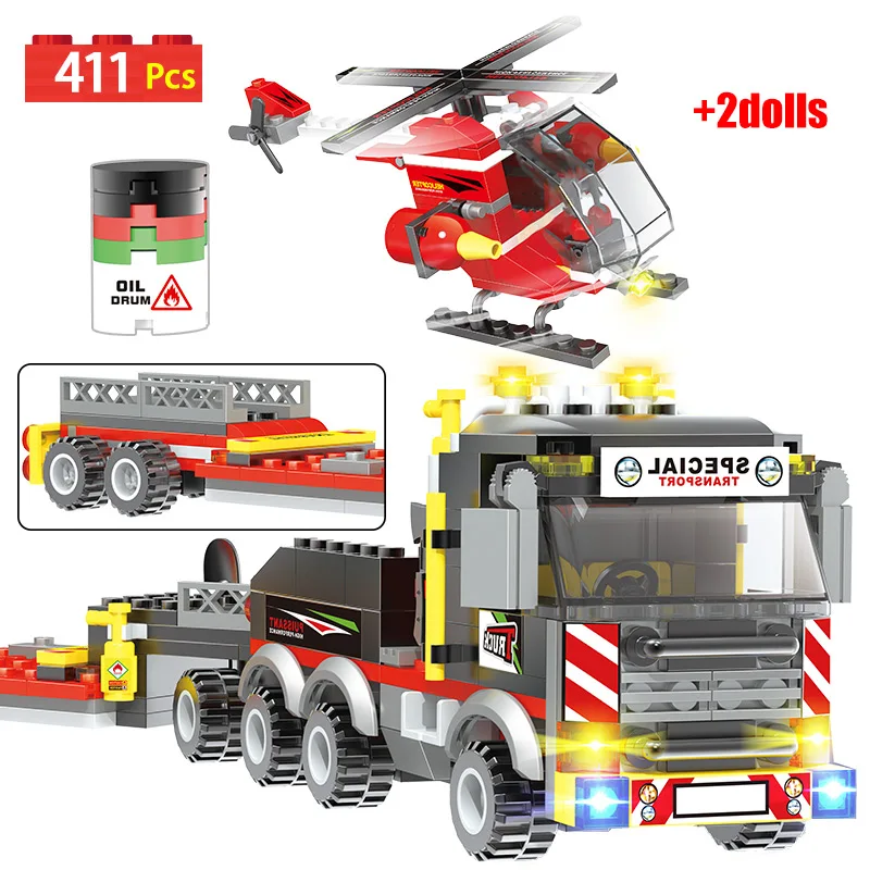 411 шт. тяжелый трейлер спасательные строительные блоки для грузовиков вертолет