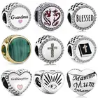 Зеленые, красивые, разные языки Мурано, бусины с драконом и Фениксом, Подвеска из серебра, подходит для браслета Pandora, ювелирные изделия