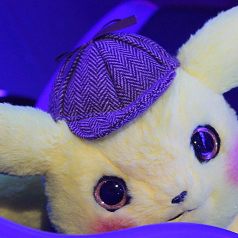28 см Пикачу плюшевая игрушка мягкая Detective Pikachu Япония Аниме плюшевые игрушки для