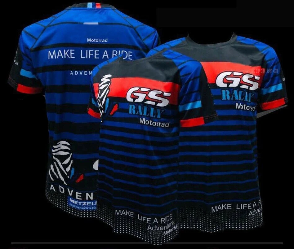 

2021 R1250GS Motorcycle ADVENTURE Motos Locomotive Riding Quick Dry Short Sleeve For BMW Motorrad Motocross Summer T-shirt Men's