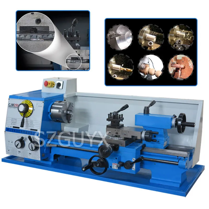 Desktop multifunctional variable speed lathe All metal gear household machine tools industry Woodworking machining tool | Инструменты