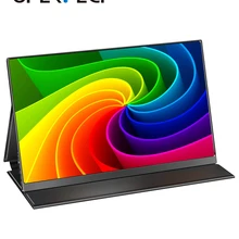 UPERFECT QLED 15.6 Inch Portable Monitor IPS Screen USB Type C HDMI Mobile Display For PS4 Switch XBOX Samsung With Smart Case