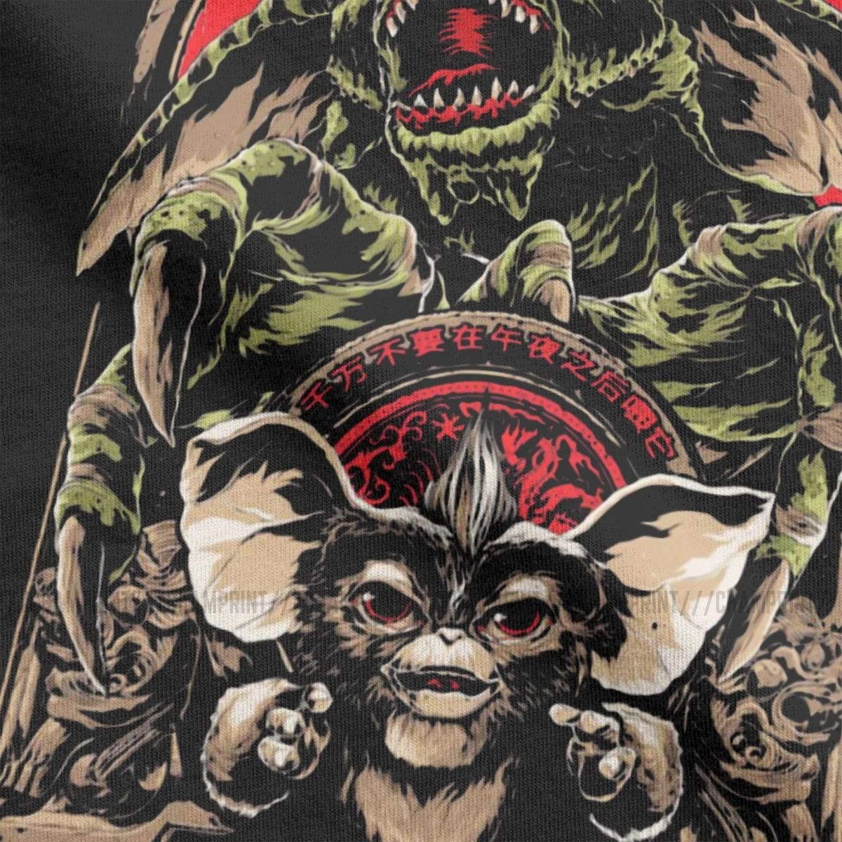 Мужские футболки Gremlins Gizmo Humor хлопковые Monster Gremlin 80s Horror Christmas Movie футболка круглый