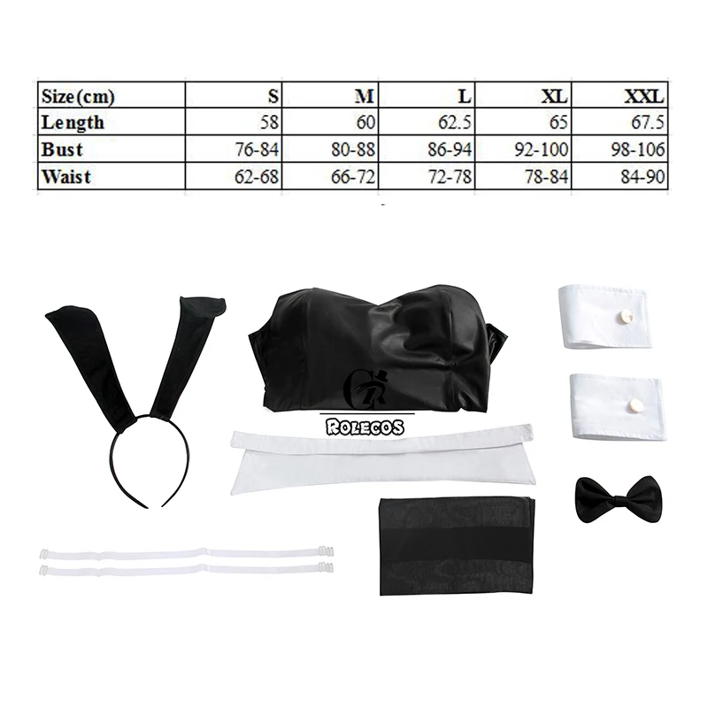 

Anime Sakurajima Mai Cosplay Costume Halloween Women Black Sexy Jumpsuit Rascal Does Not Dream of Bunny Girl Senpai Cosplay