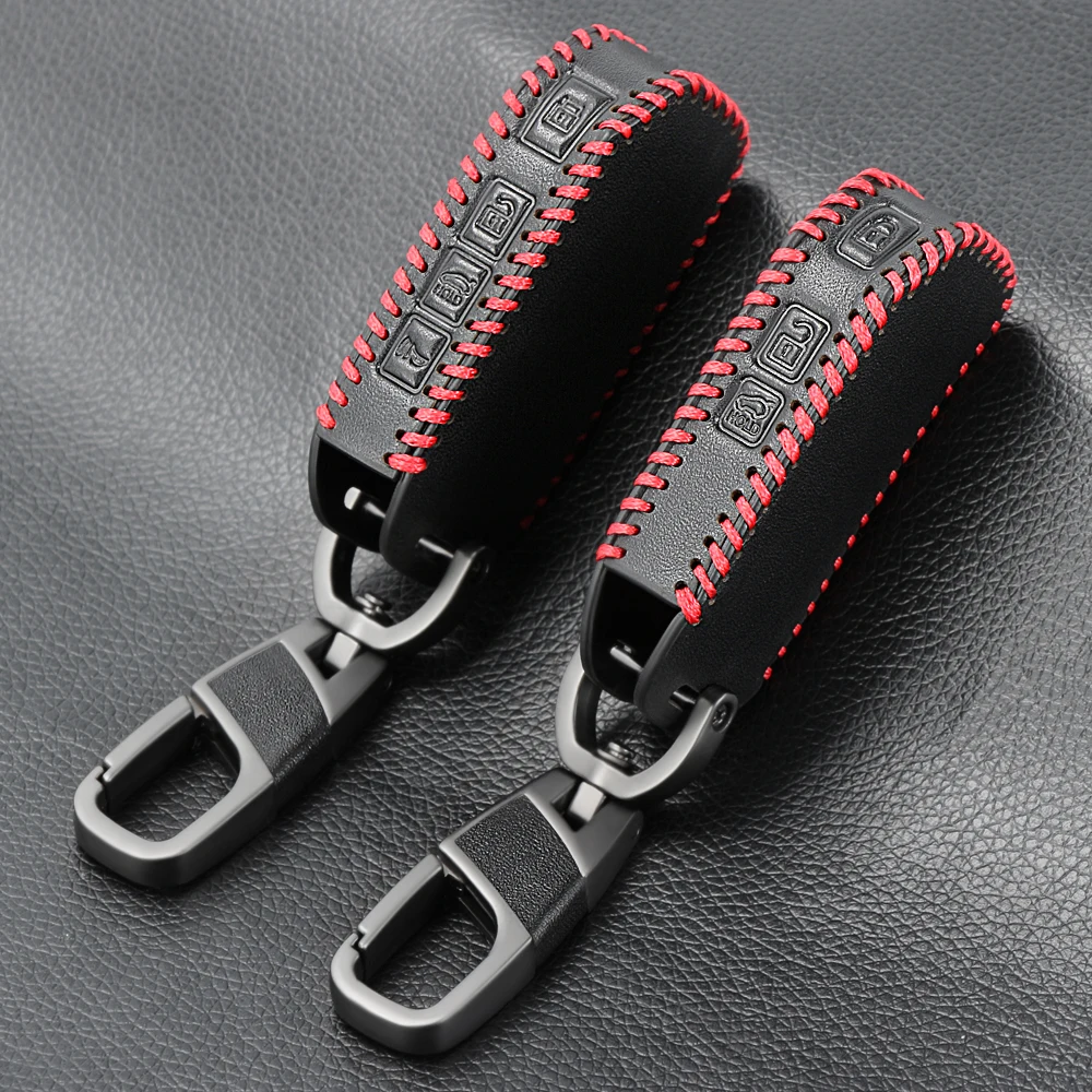 Кожаный чехол для дистанционного ключа от машины брелок KIA Sportage R GT Stinger Sorento Cerato