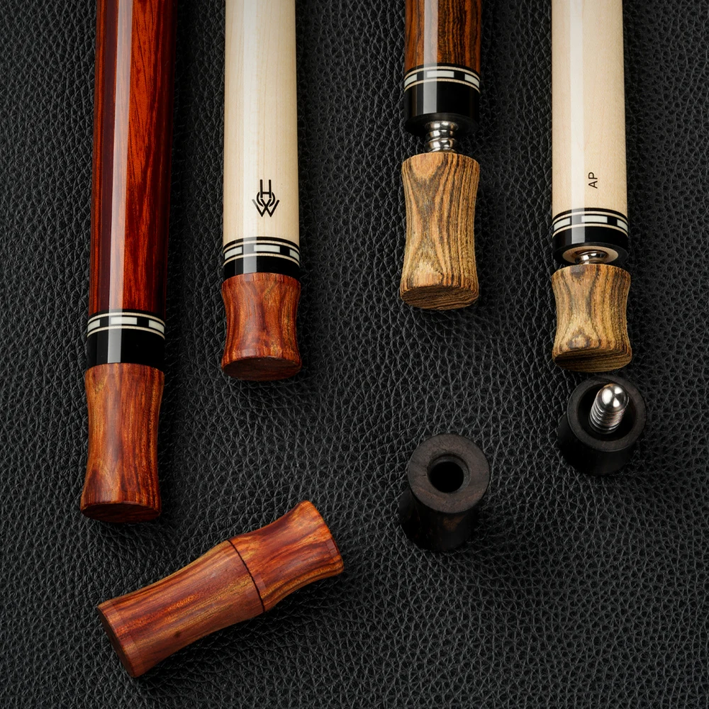 Billiards Joint Protector Radial Pin 5/16*14 3/8*11 3/8*10 Wavy Uni-Loc Caps Solid Ebony Rosewood Billiard Accessories | Спорт и