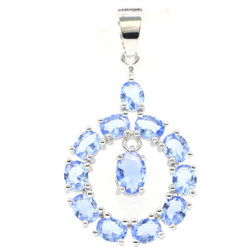 41x22 мм элегантный создан фиолетовый танзанит Лондон Голубой топаз женские