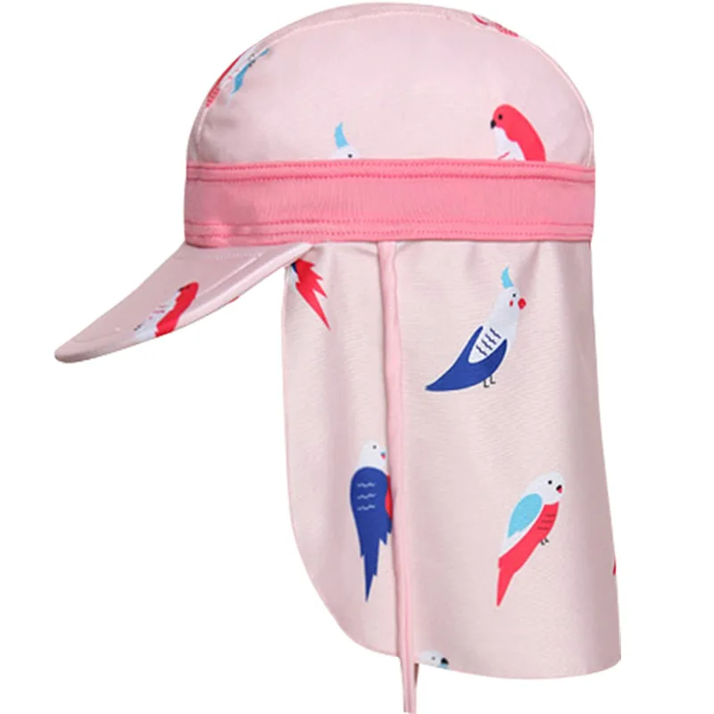 

Boy Girl Sun Hat Children Outdoor Sun Beach Hats Kids Neck Ear Cover Anti UV Protection Swimming Cap