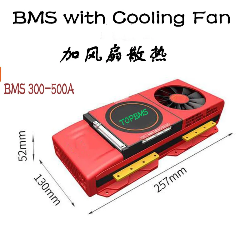 

BMS 20S 300A400A Bluetooth RS485 Cooling Fan Touchscreen CAN NTC UART SOC for LiFePo4 Battery 3.2V 3.65V connected in 20 series