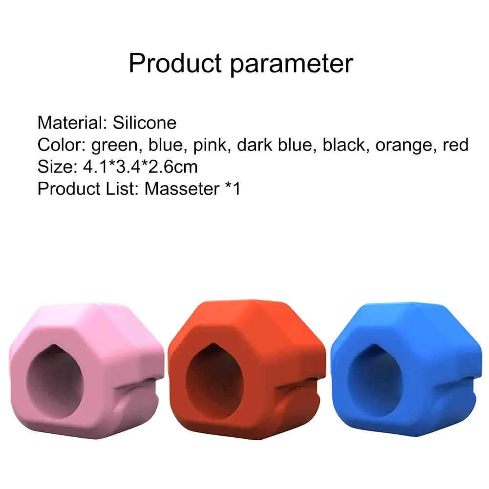 

Jawline Exerciser Flexible Jaw Muscle Exercising Ball Face Masseter Silicone Jawline Shaper Mouth Chew Bite Breaker Training