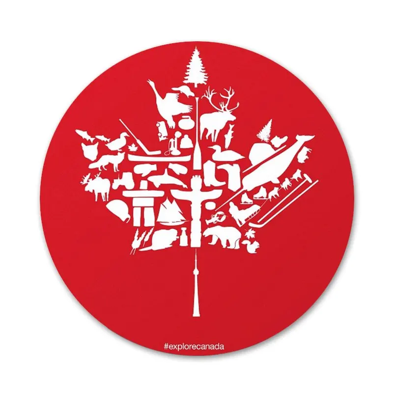 Я люблю Канадский кленовый лист значок для одежды рюкзака декоративный подарок -