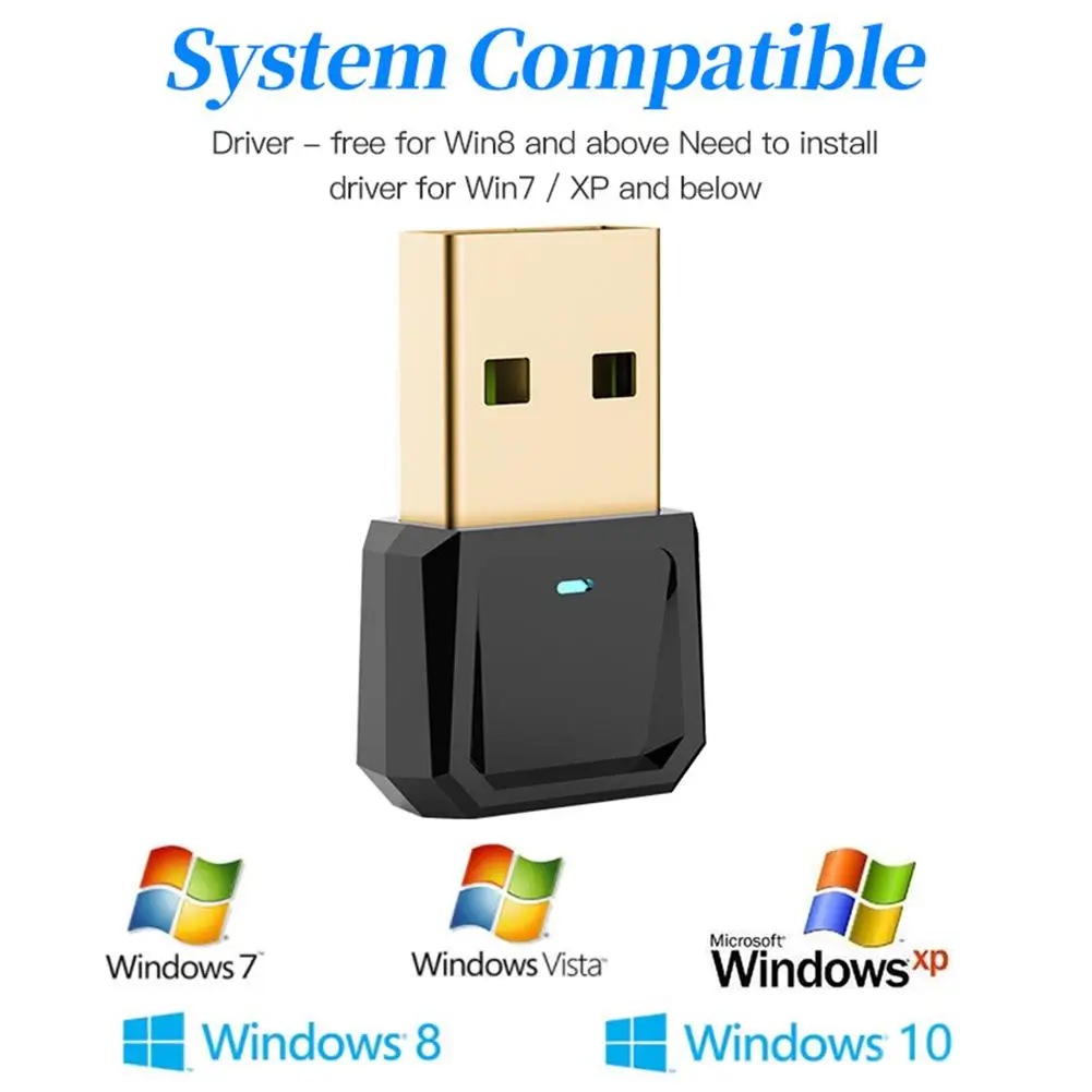 USB Bluetooth 5 0 приемник Aux беспроводной адаптер для ноутбука ПК мыши клавиатуры