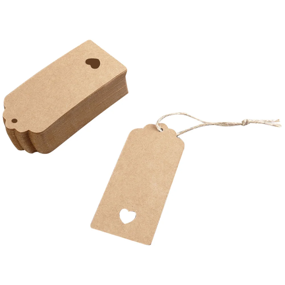 100 шт. 9*4 см ажурная крафт бумага в форме сердца/пустая бирка/Подарочная бирка для