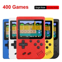 retro portable mini handheld video game console 8 bit 3 0 inch color lcd kids color game player built in 400 games