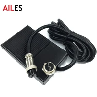 high quality foot switch tfs 1 nonslip electric power control reset pedal switch with 2pin 3pin aviation plugs 1m 2m wire 10a
