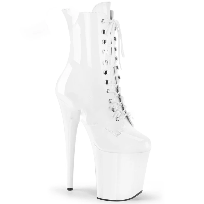 Jual Dovereiss Sepatu Wanita Fashion Sepatu Bot Pendek Hak Stiletto Seksi Ujung Lancip Silang Warna Murni Seksi Musim Dingin 20Cm Ukuran Besar 46