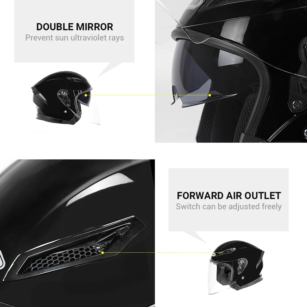 HEROBIKER мотоциклетный шлем для мужчин для мотокросса Casco Moto шлем для мотогонок полулицевой шлем