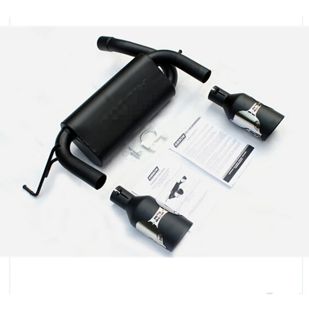 1 комплект черная сталь 5 дюймов двойная выхлопная труба 07-17 для Jeep Wrangler &amp Unlimited JK 3