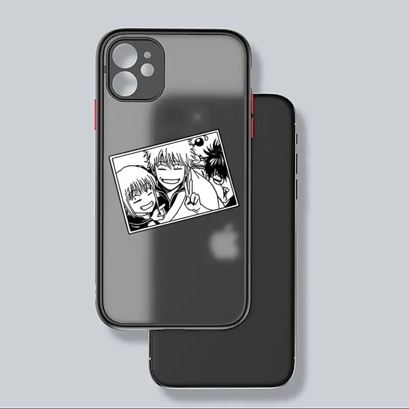 

Gintama Sakata Gintoki Phone Case For iphone 12 11 8 7 plus mini x xs xr pro max matte transparent cover