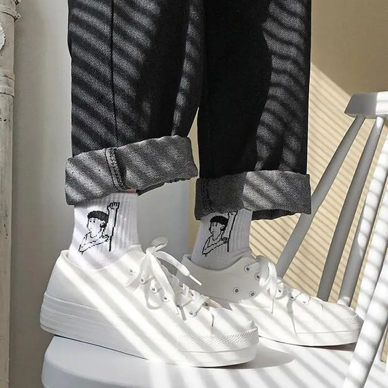 Женские парусиновые туфли белые кроссовки на толстой подошве с низким верхом