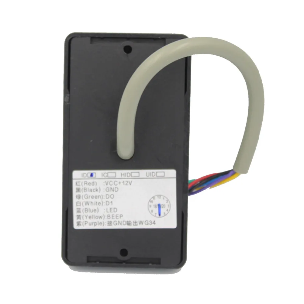 125 кГц контроль доступа RFID считыватель карт IP65 Водонепроницаемый Wiegand 26 34 кардридер светодиодный индикатор Безопасности RFID EM пропуск считыватель