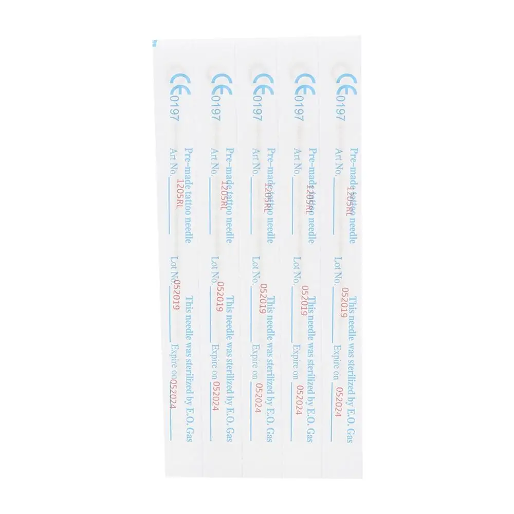 

50Pcs Disposable Micro Tattoo Needle Sterilized Stainless Steel Secant Closing Round Needle For Microblading Pen Tattoo Supplies
