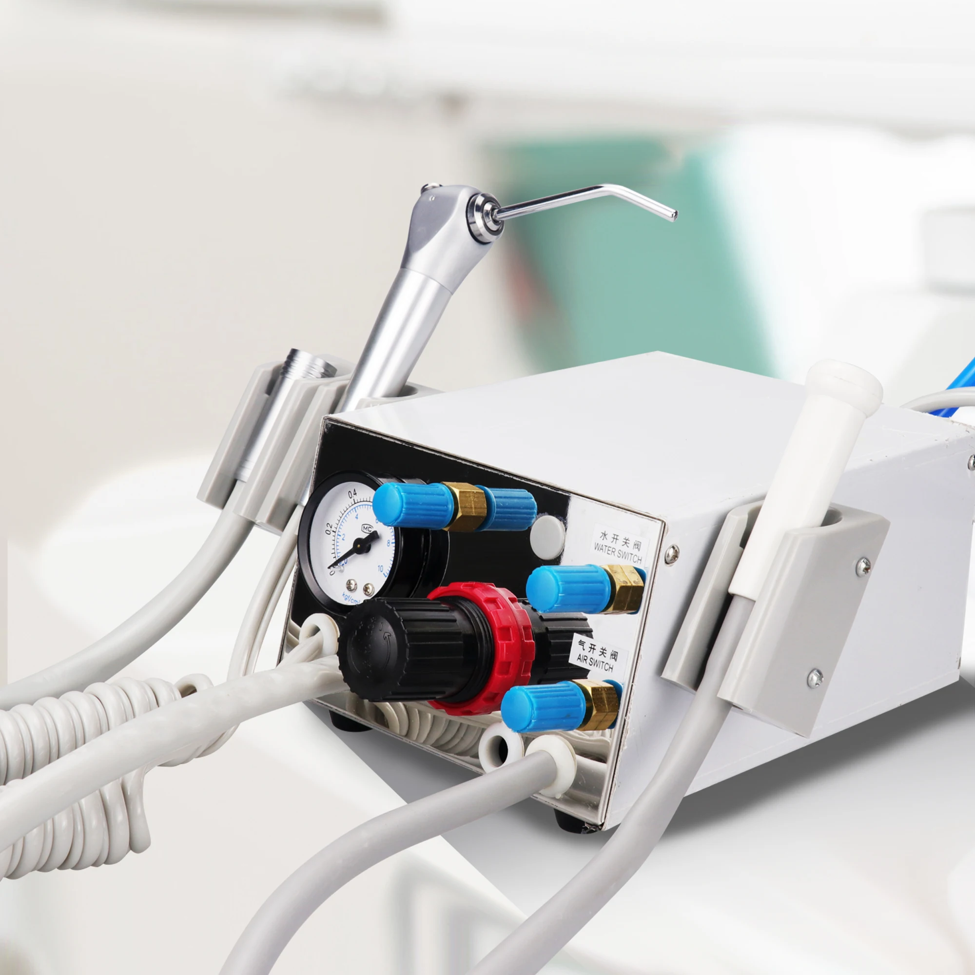 Стоматологическая портативная слабая турбинная установка металлический